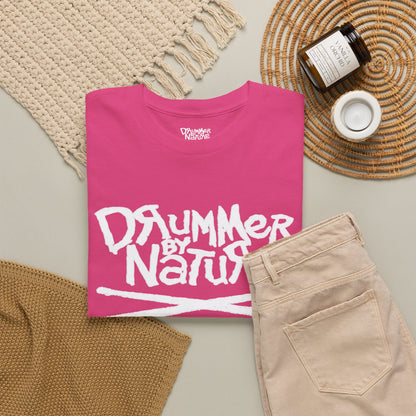 Drummer By Nature Shirt, Unisex Drummer T- Shirts,MusicianGift, Music Lover Graphic Tee, Black Streetwear