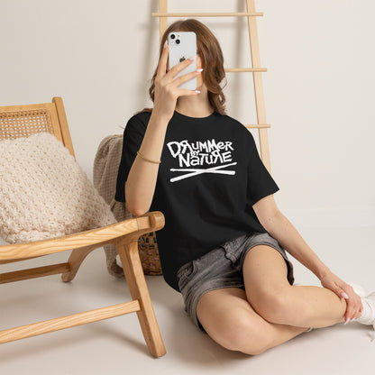 Drummer By Nature Shirt, Unisex Drummer T- Shirts,MusicianGift, Music Lover Graphic Tee, Black Streetwear